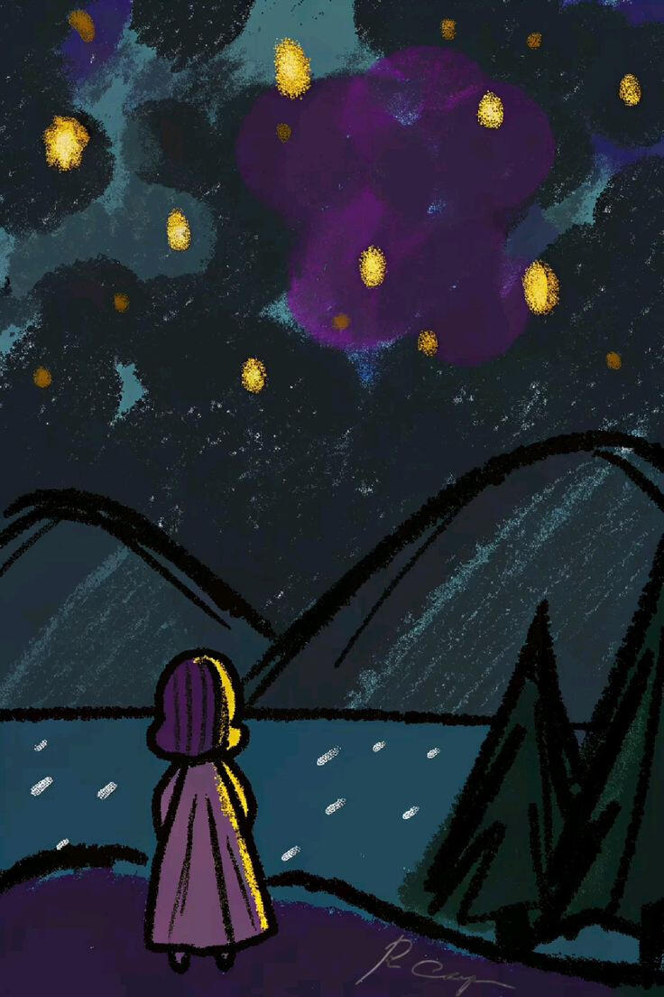 Stillness by the lake dark tone